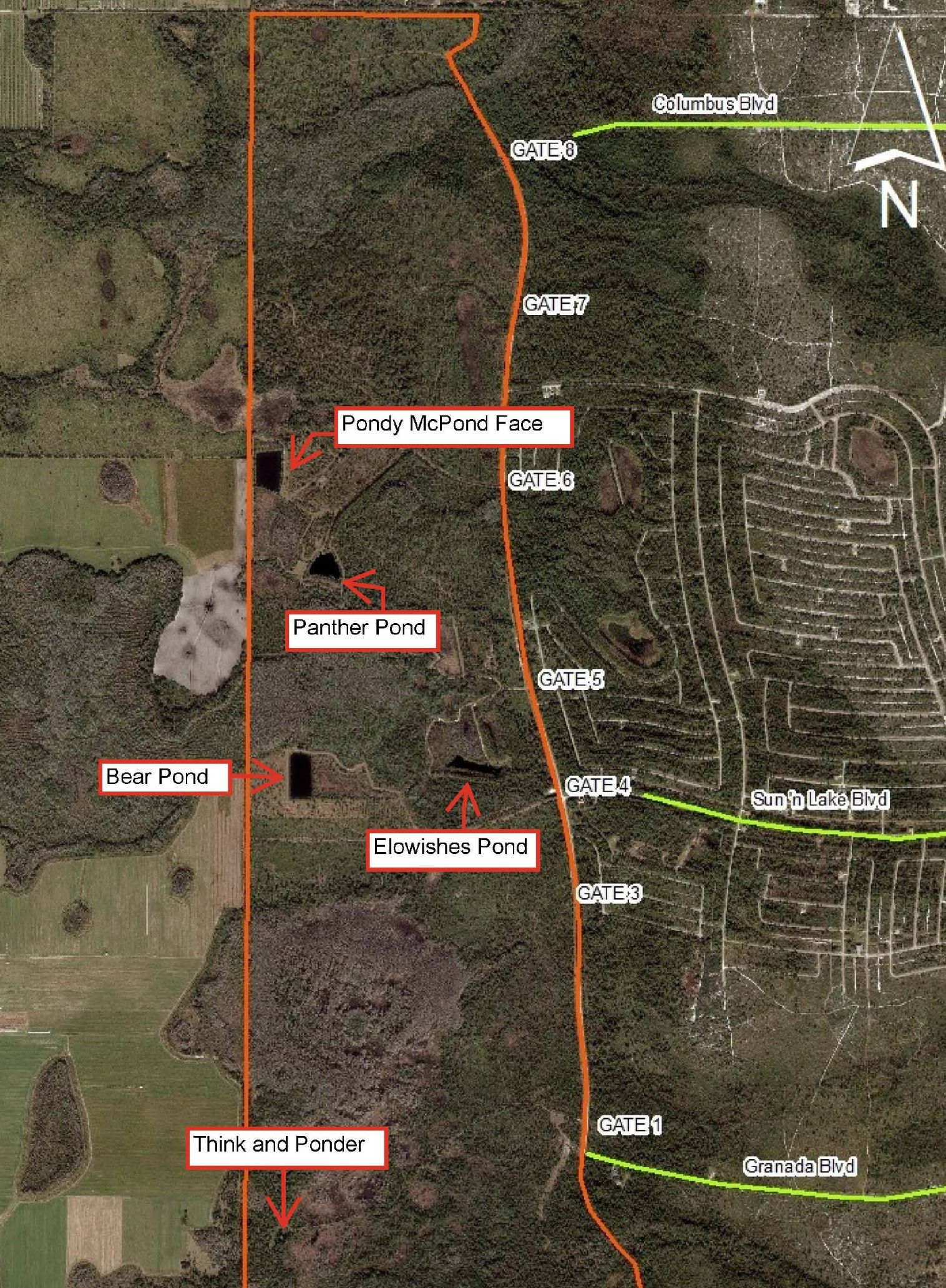 Preserve Map with Pond